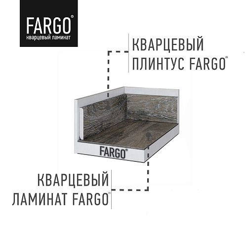 Кварцевый плинтус Fargo 67W951 Дуб Венеция Кварцевый плинтус Fargo 67W951 Дуб Венеция